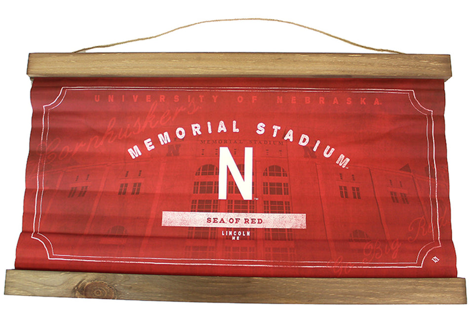 Memorial Stadium Banner Roll Up