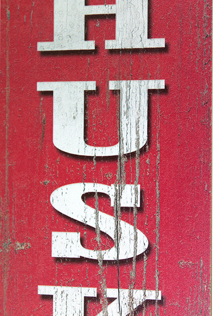 Vintage Cornhuskers Single Plank Sign