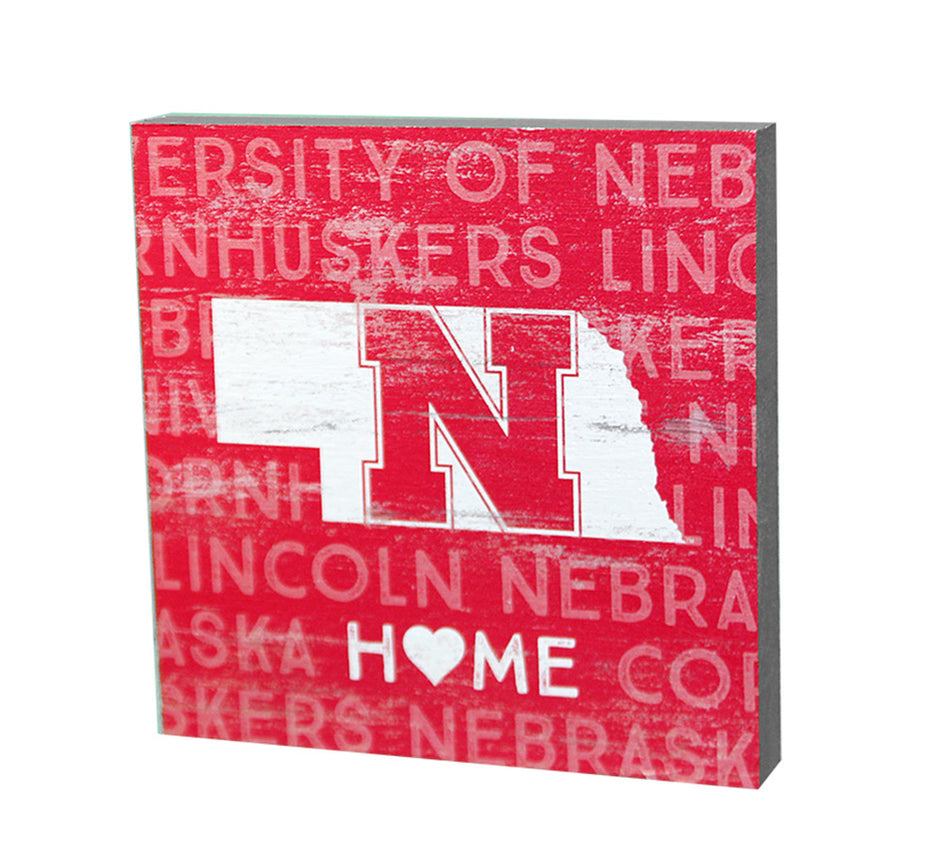 Nebraska State Shape Table Top Sign