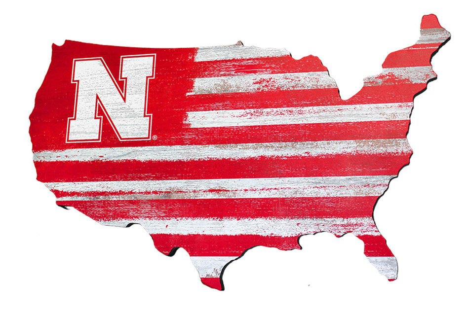 Husker Nation Wood Wall Sign