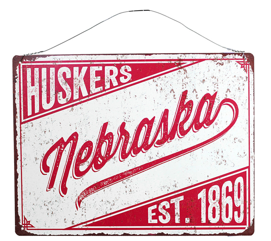 Nebraska Huskers Legacy Tin Sign