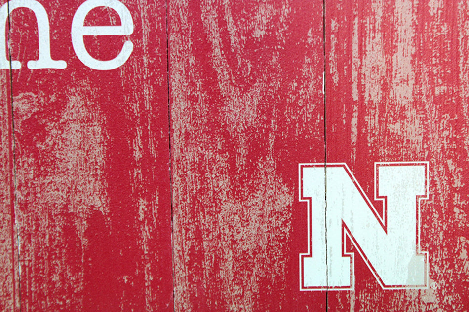 Nebraska Home Sweet Home Plank Sign