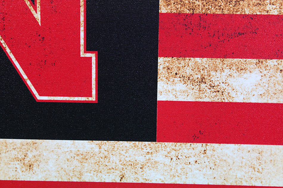 Husker Nation Old Glory Canvas