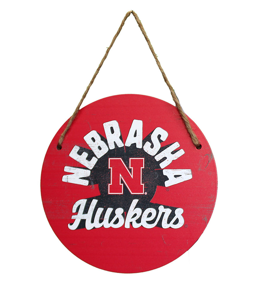 Iron N Nebraska Huskers Wood Hanging