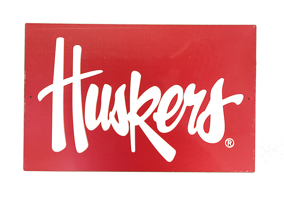 Huskers Metal Sign