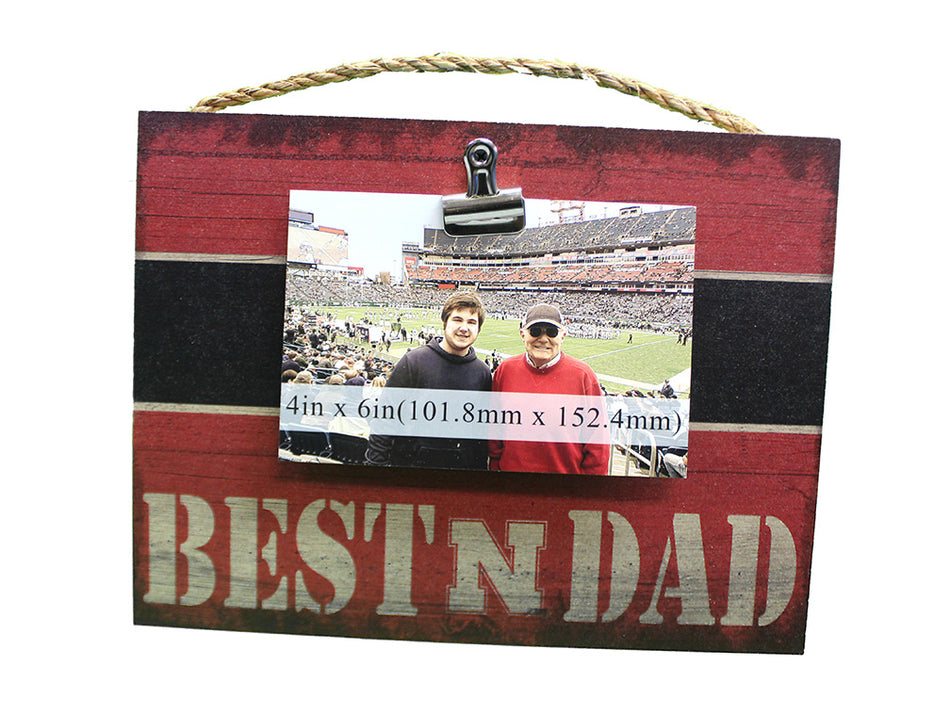 Nebraska Best N Dad Clip Frame Sign