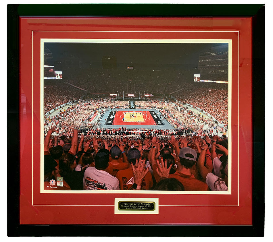 Volleyball Day In Nebraska Framed Matted Print