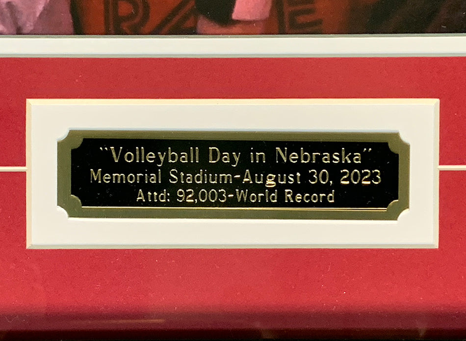 Volleyball Day In Nebraska Framed Matted Print
