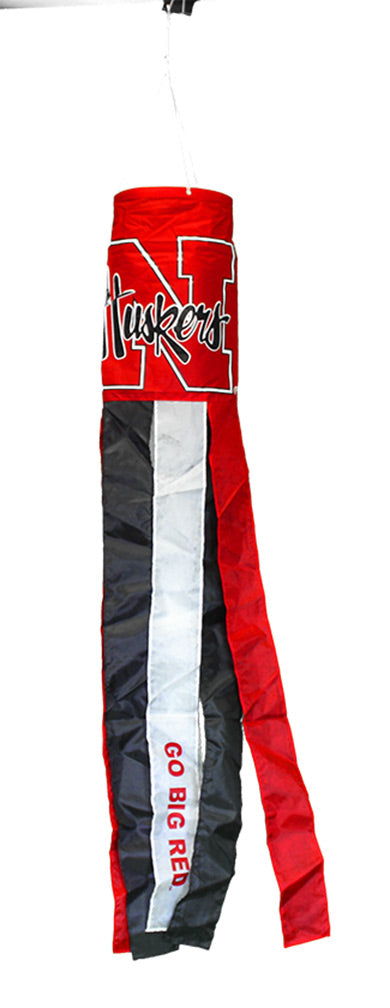 N Huskers Script Windsock