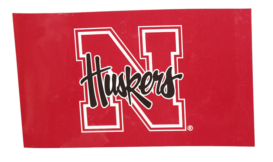 Huskers Script Logo Flag