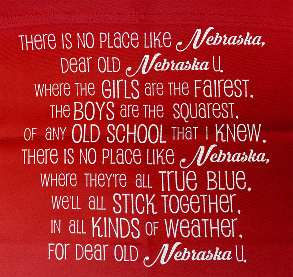 Nebraska Fight Song Banner Garden Flag