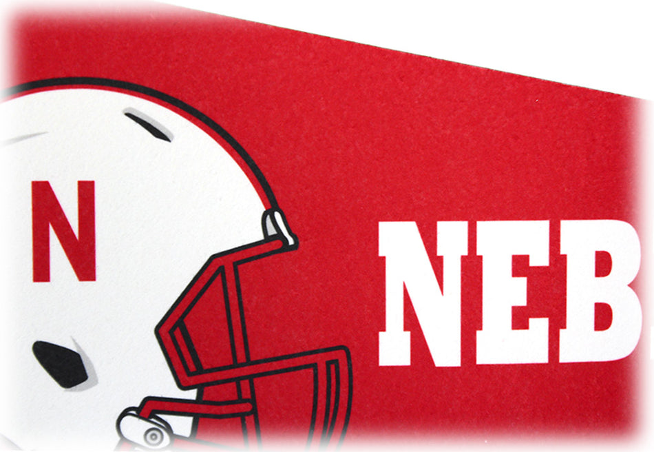 Red Football Helmet Pennant Flag Sewing Concepts