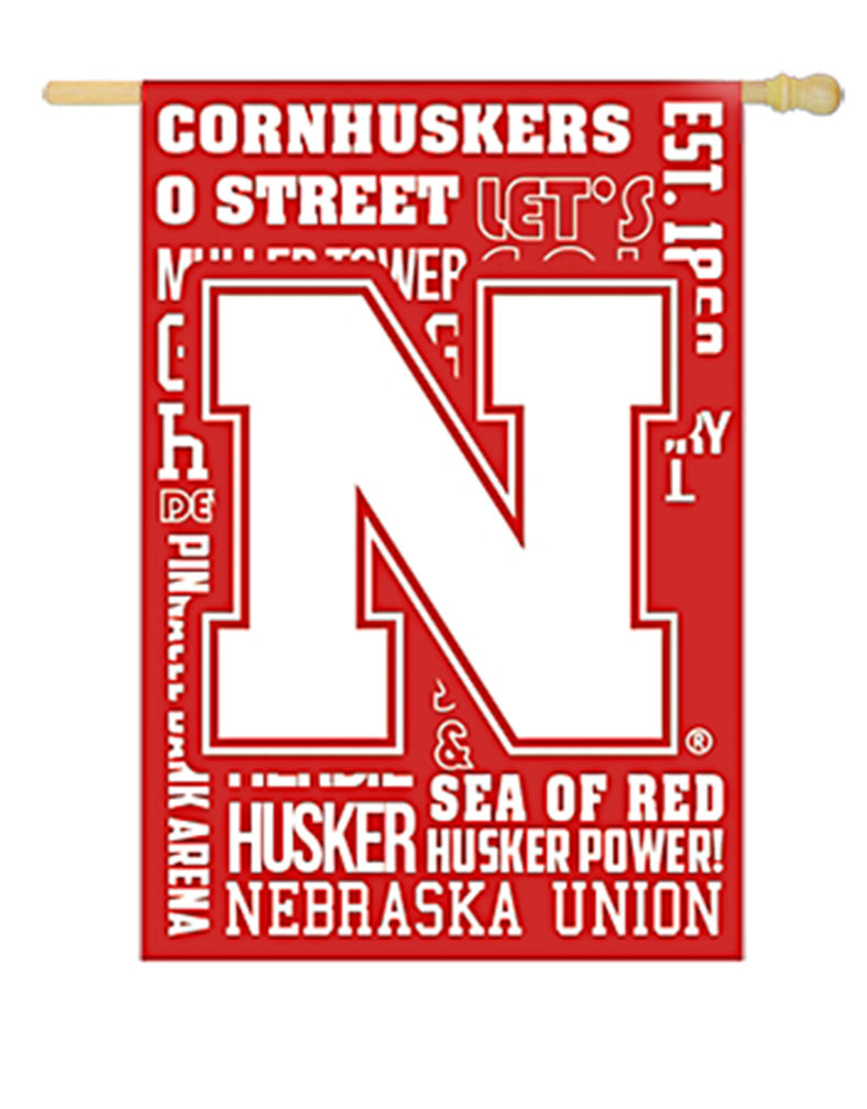 University Of Nebraska Fan Rules Flag