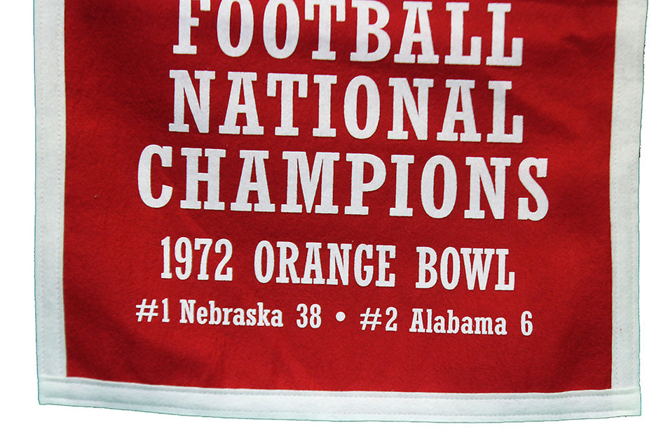 Nebraska Cornhuskers 1971 Football Champions Banner