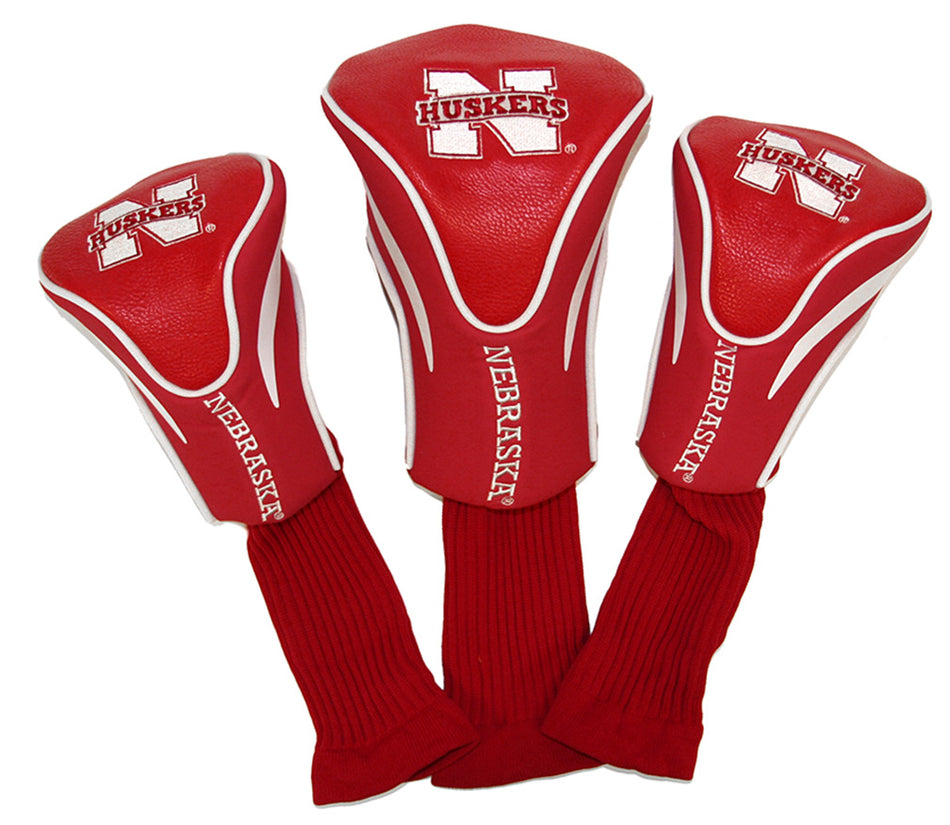 Husker Sock Golf Head Covers 3-pack