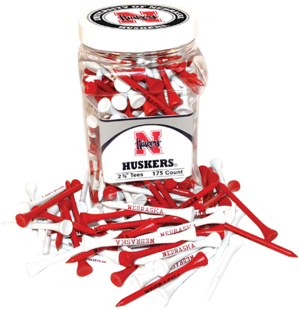 Jar of 175 Nebraska Golf Tees