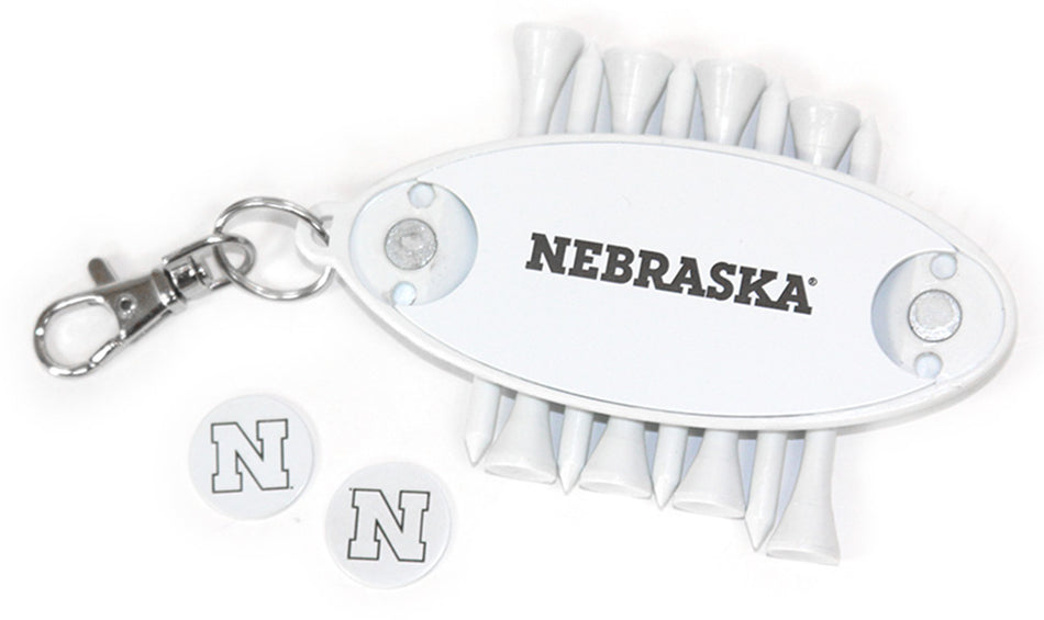 Nebraska Ball Marker N Tees Bag Tag
