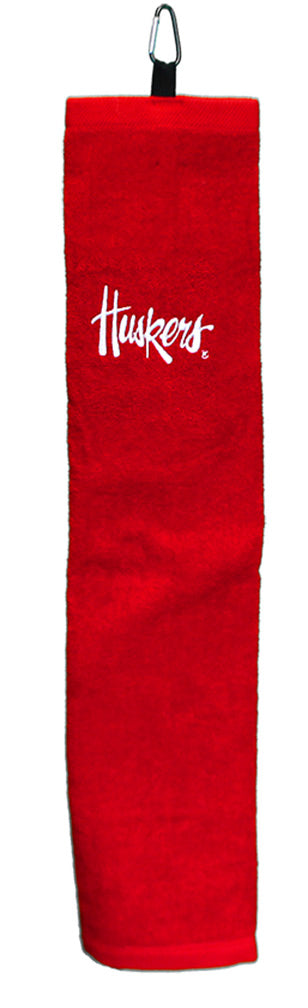 Huskers Golf Towel With Carabiner