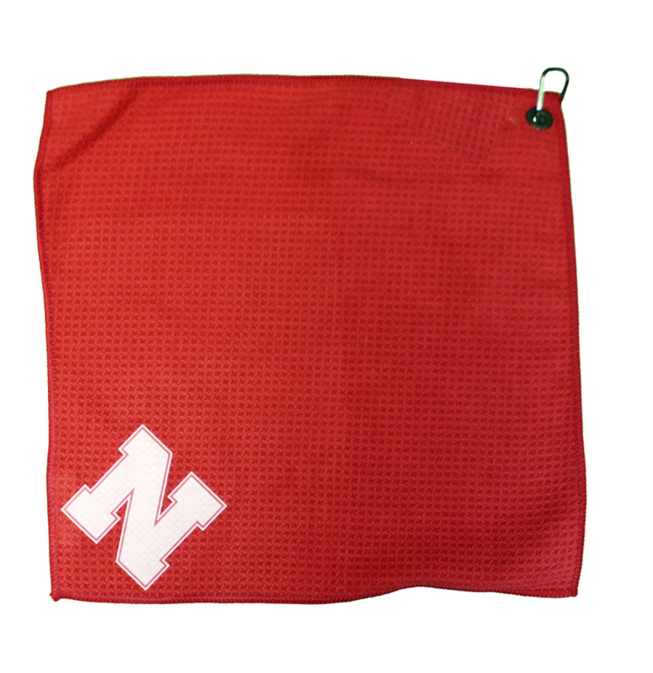 Huskers Microfiber Waffle Golf Towel