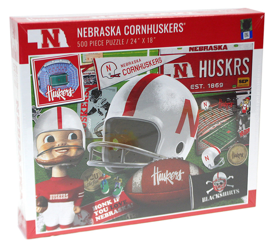 Nebraska Husker Retro Puzzle 500 pieces