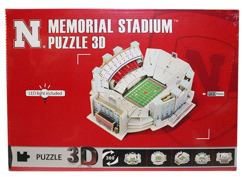 Huskers Memorial Stadium Detailed 3D Puzzle