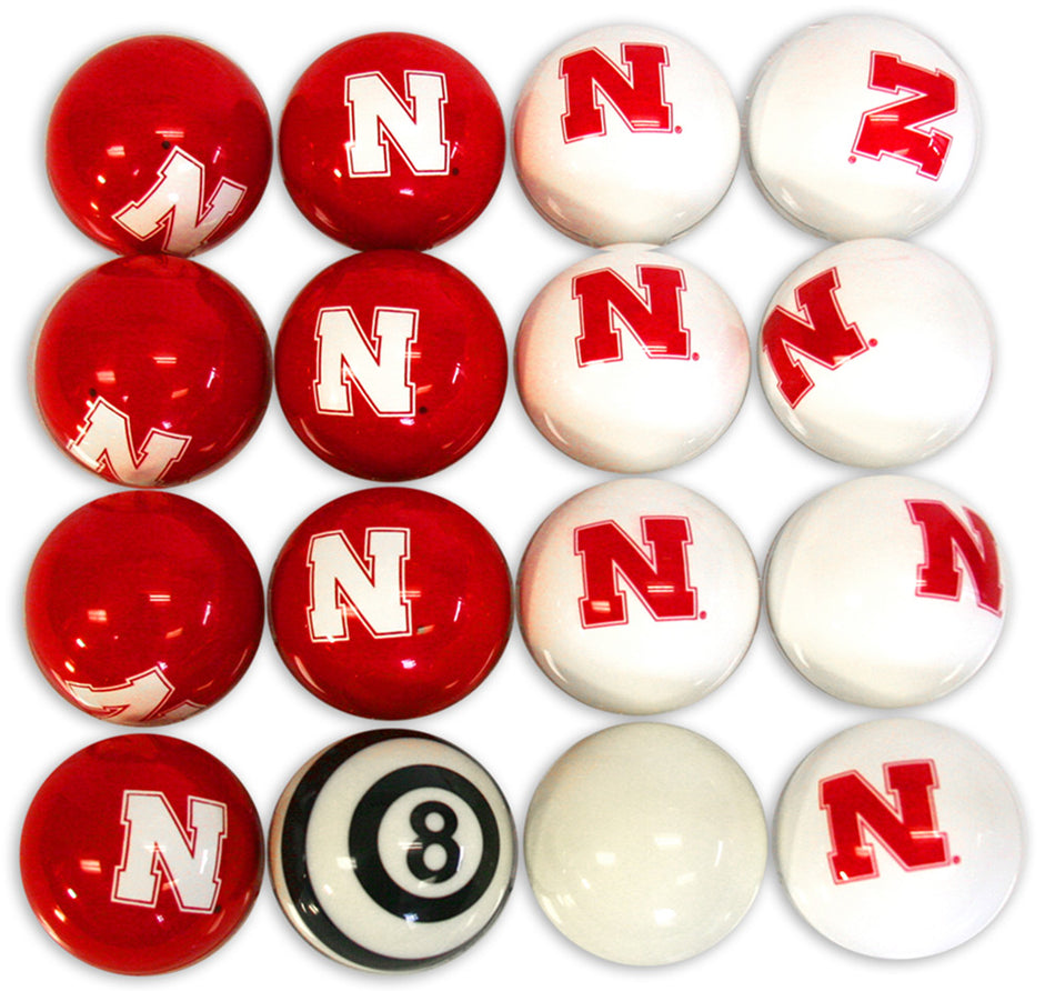 Nebraska Huskers Home vs Away Billiard Set