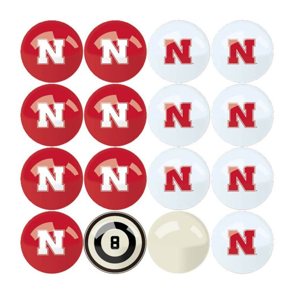 Nebraska Huskers Home vs Away Billiard Set