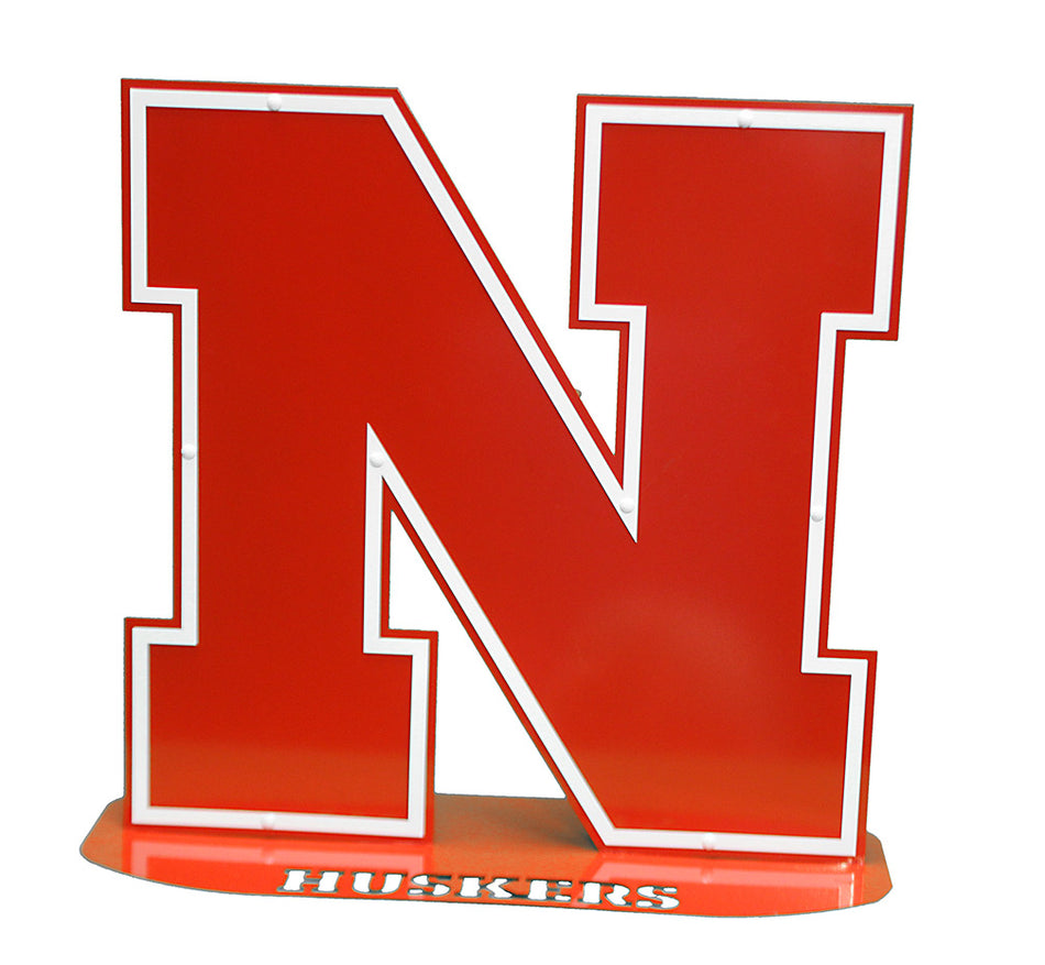 Nebraska Huskers Steel Logo Stand