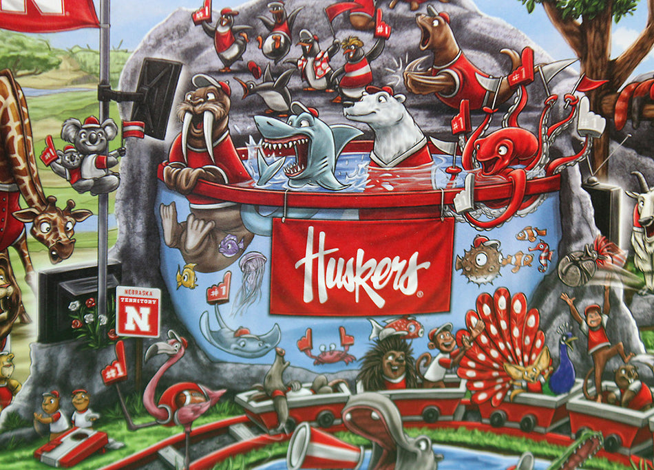 Huskers Zoo Fans Game Day Puzzle