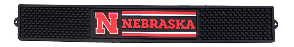Nebraska Huskers Rubber Drink Mat