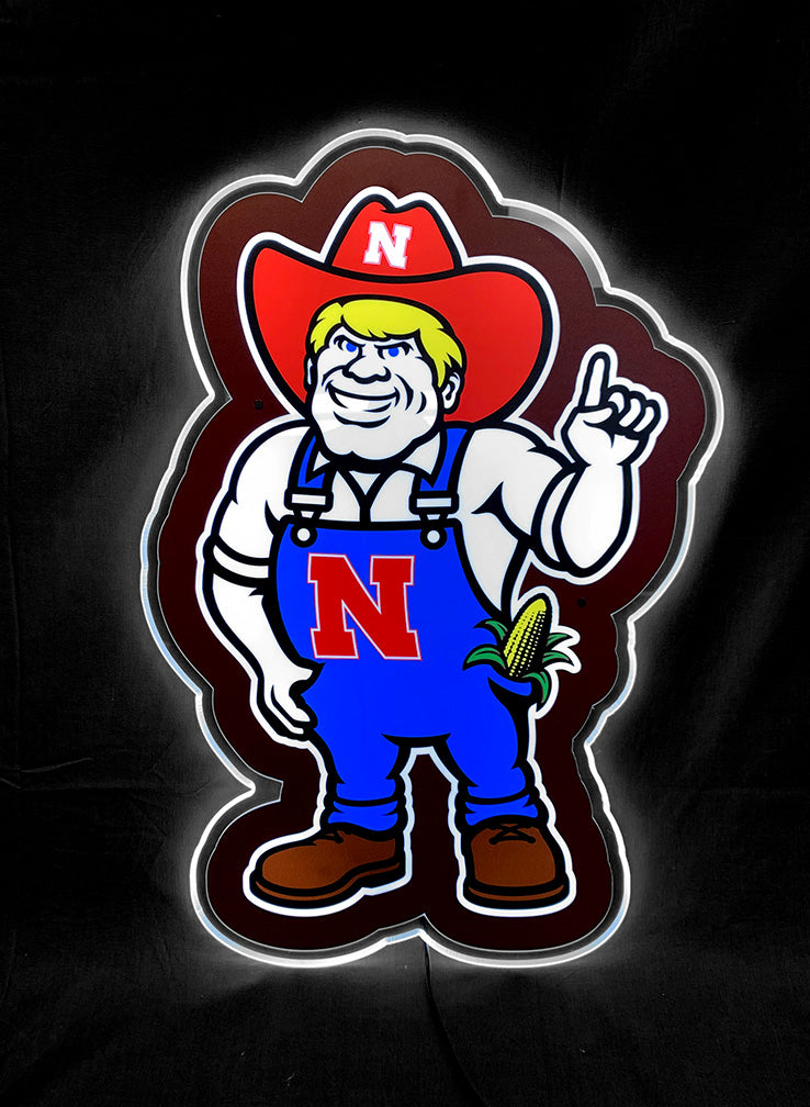 Herbie Husker Mascot LED Glazelite
