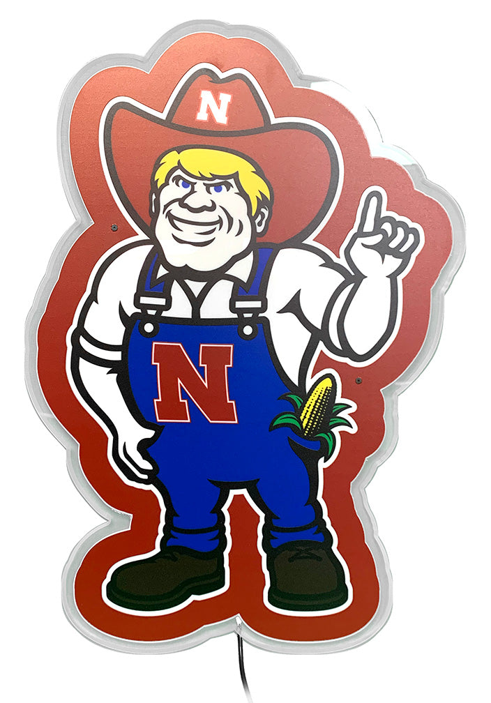 Herbie Husker Mascot LED Glazelite