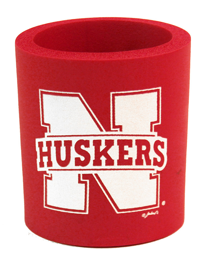 N Huskers Red Foam Koozie