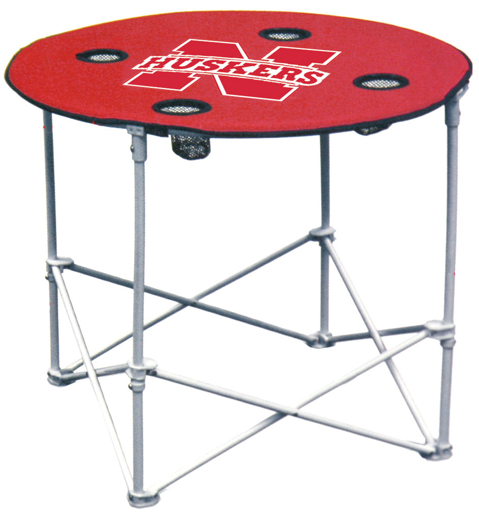 Huskers Tailgating Collapsable Round Table