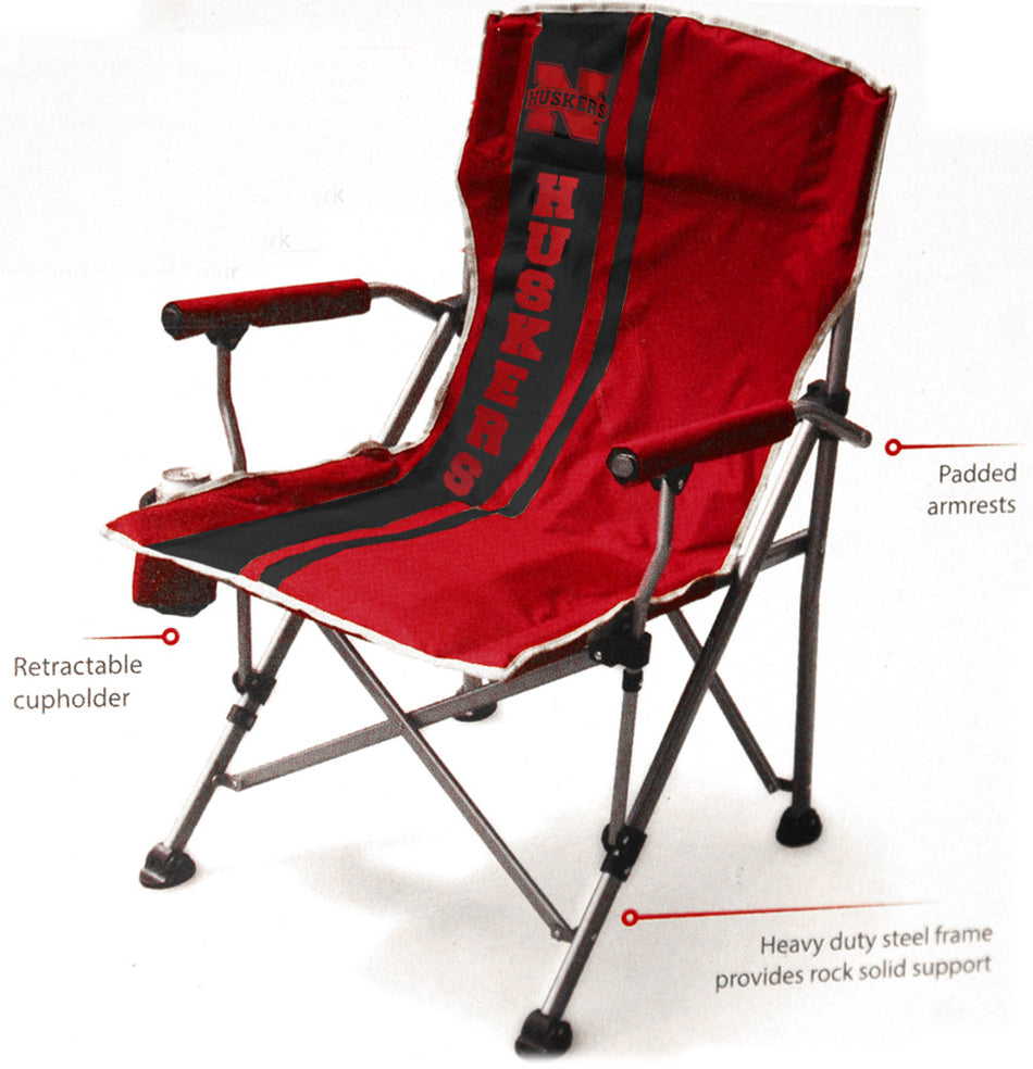 Striped Huskers Sideline Chair
