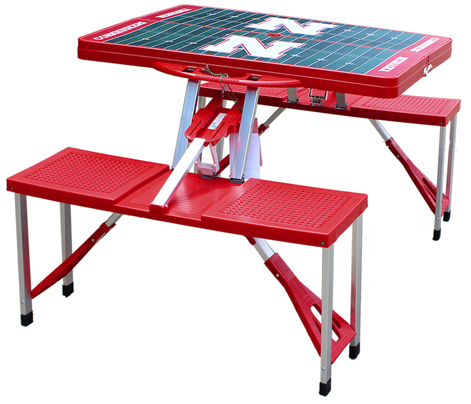 Nebraska Tailgate Portable Picnic Table