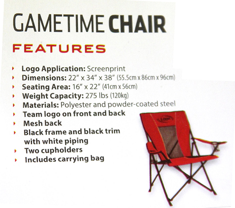 Nebraska Pregame Chair