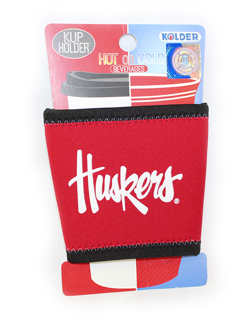 Huskers Script Koozie Cup Slip