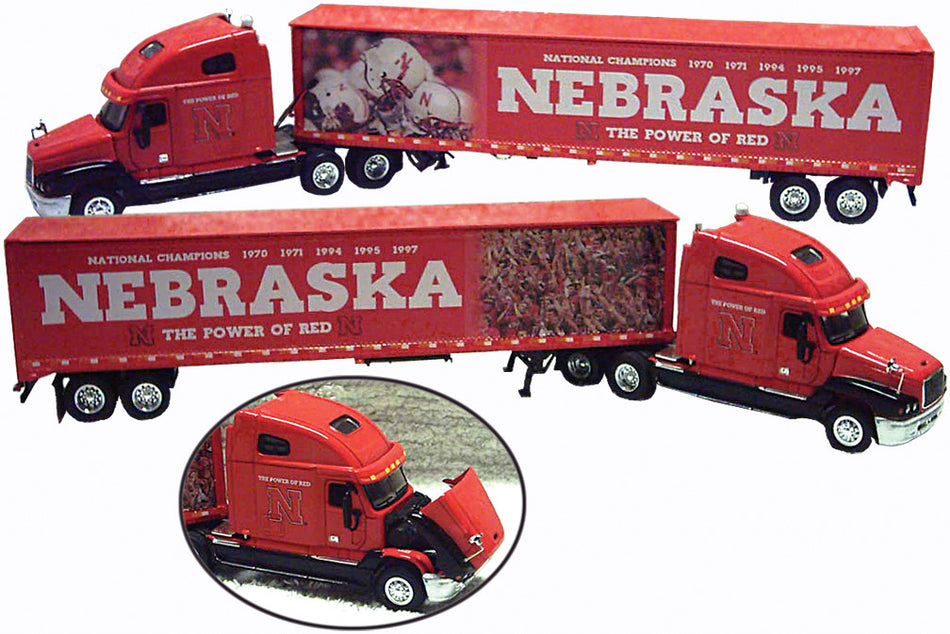 Husker Power Semi Truck & Coin Bank