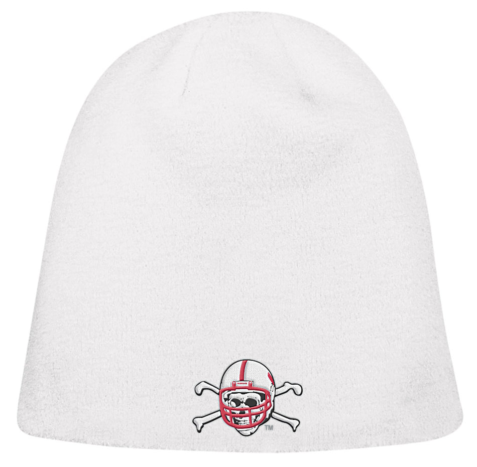 Ladies White Blackshirt Knit Hat