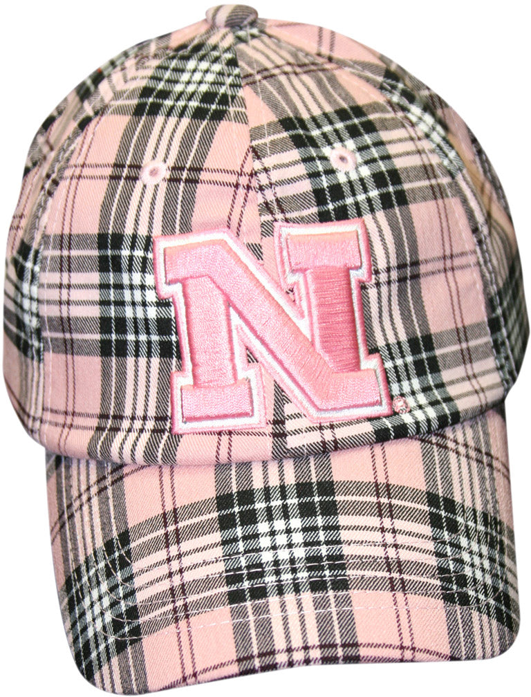 LADIES PINK PLAID CAP
