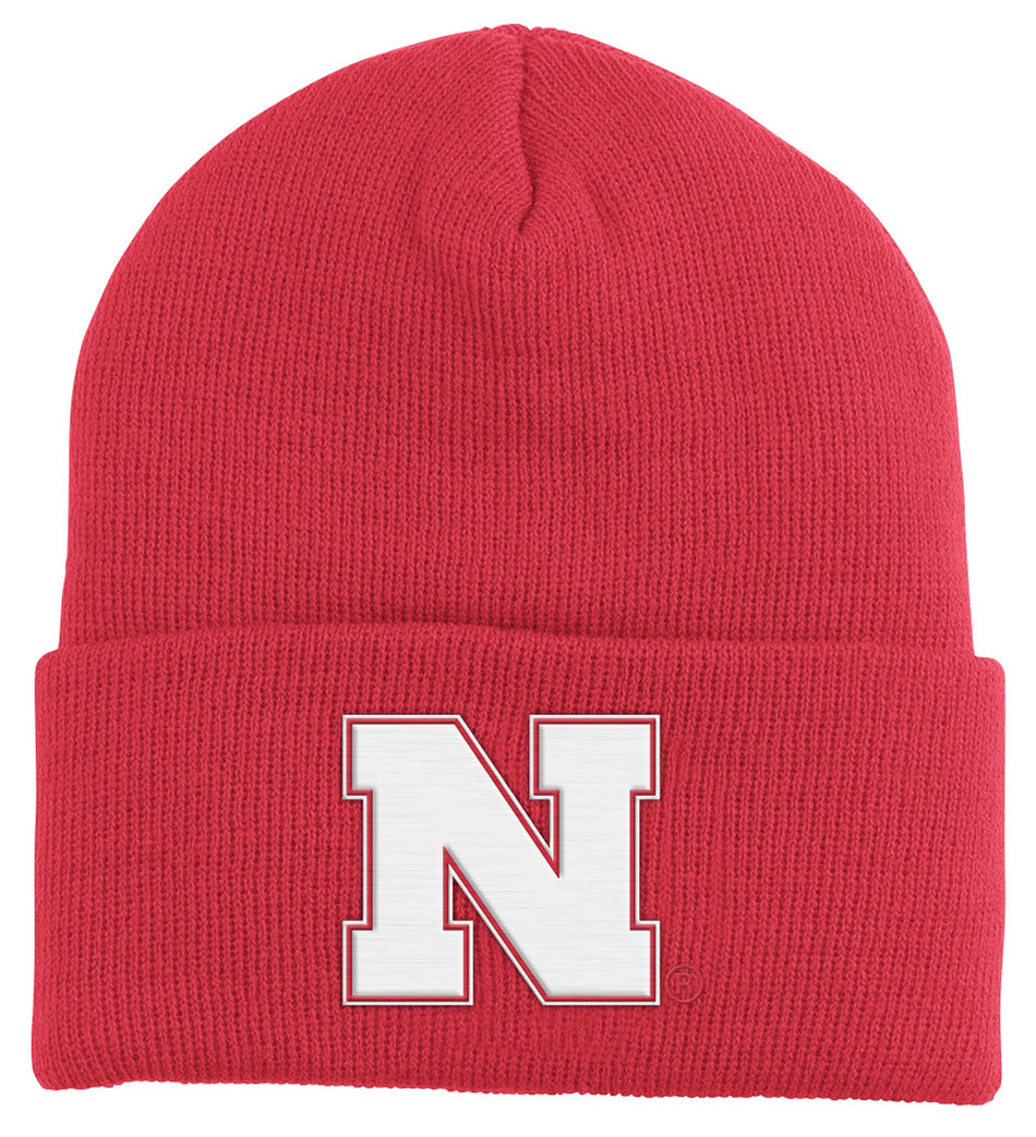 AD CUFFED KNIT RED HAT