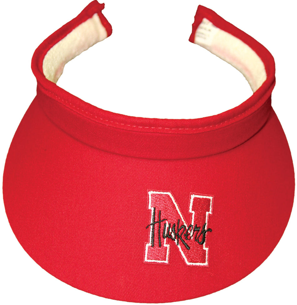 NE RED SLIP ON VISOR