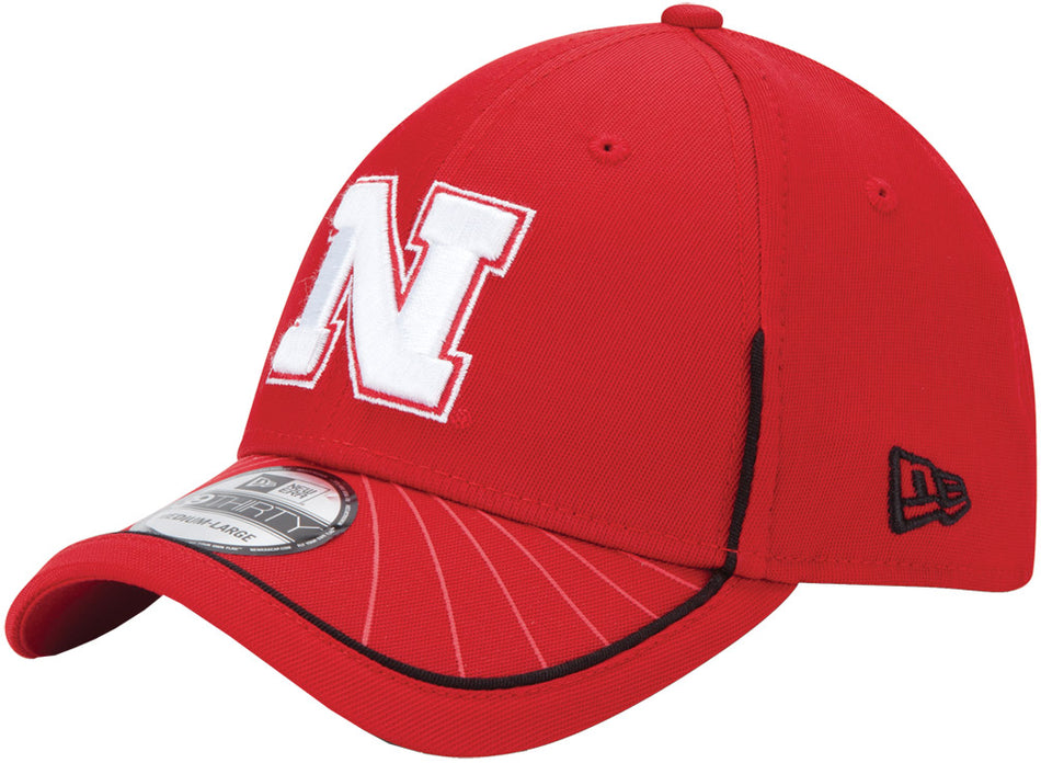 N ERA RED HAT BLK BURST WHITE N