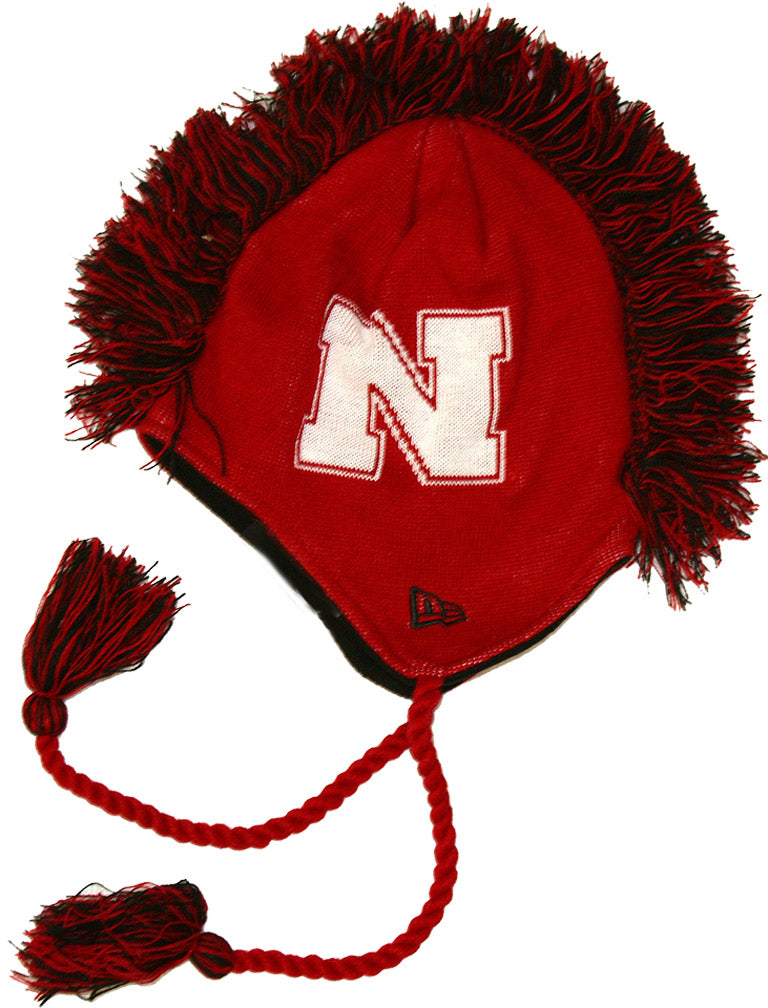 N ERA RED KNIT MOHAWK HAT