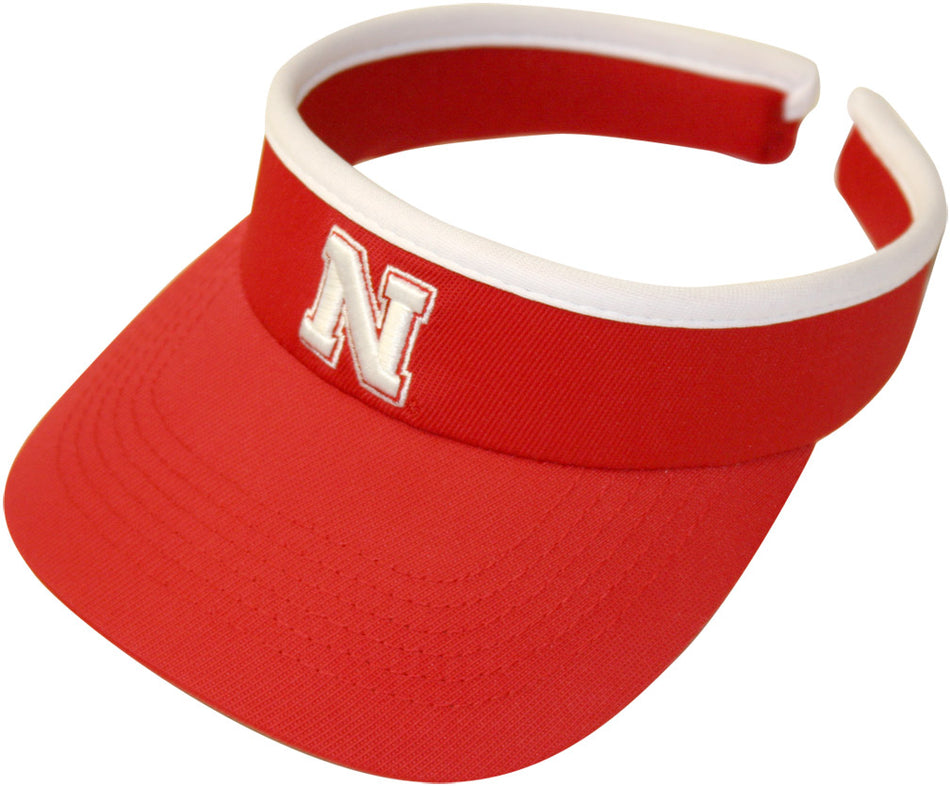 W. RED VISOR WITH WHITE IRON N