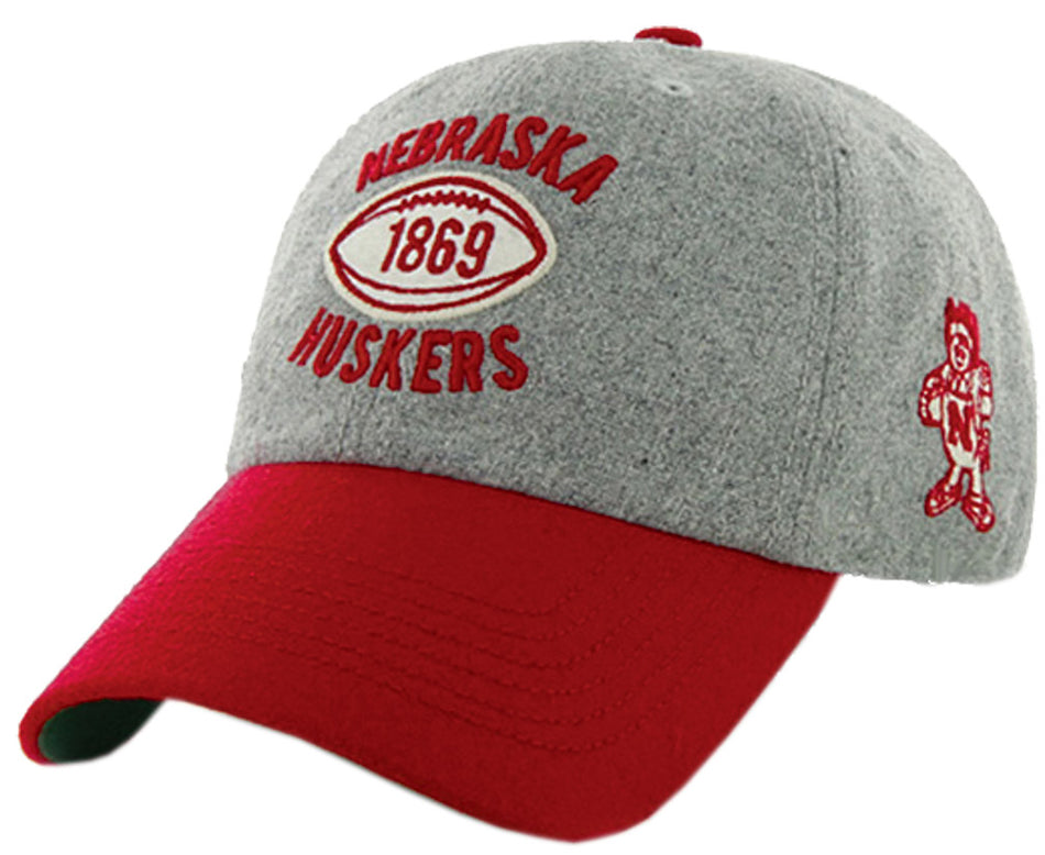 GREY HAT RED BILL WOOL ADJ 47BND