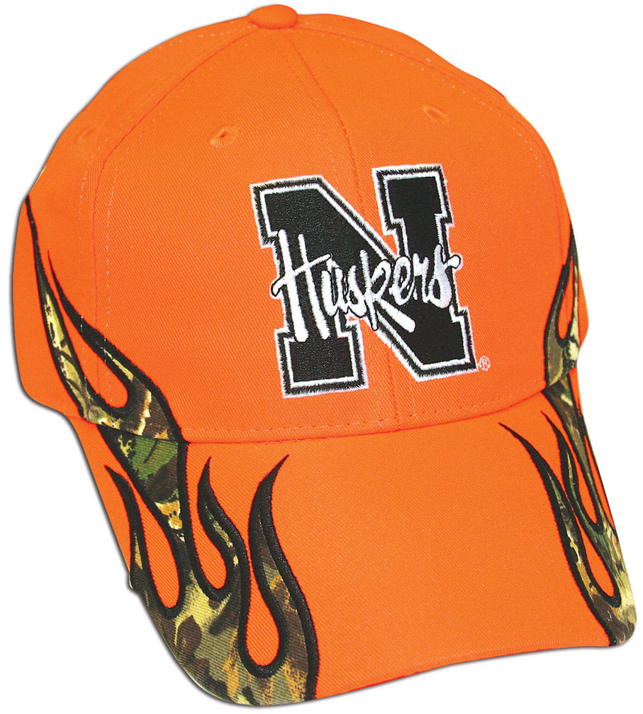 Camo Flamed Orange Cap