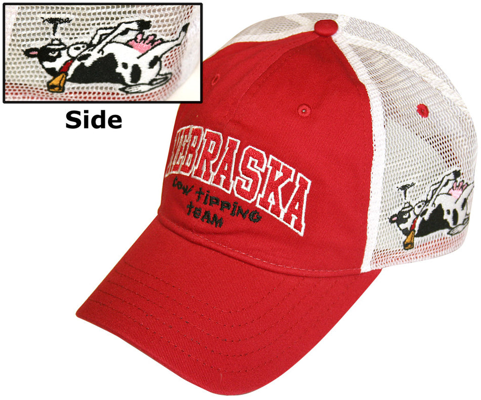 Cow Tipping Team Cap-Red