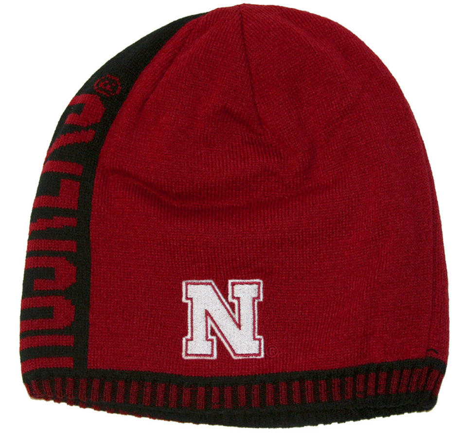 Adidas Black Red Reversible Knit Hat